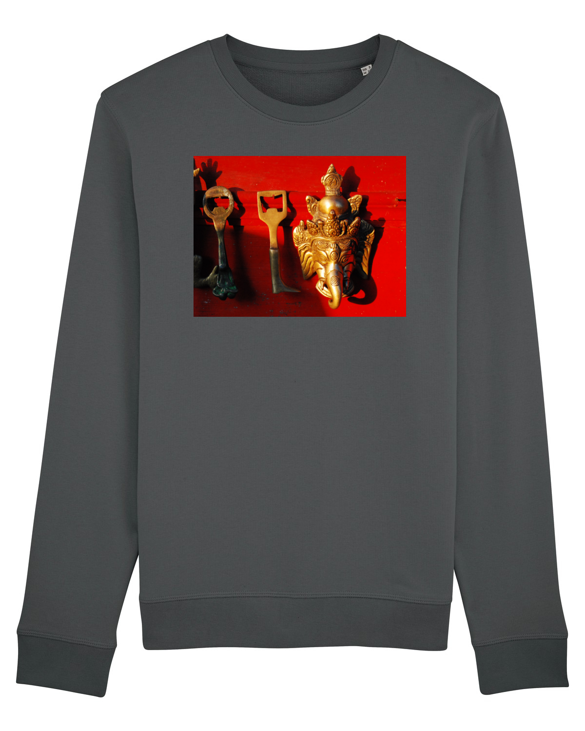 Bluză mânecă lungă Unisex Rise Anthracite