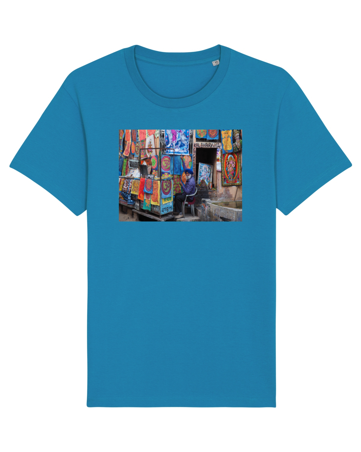 Tricou mânecă scurtă Unisex Rocker Azur