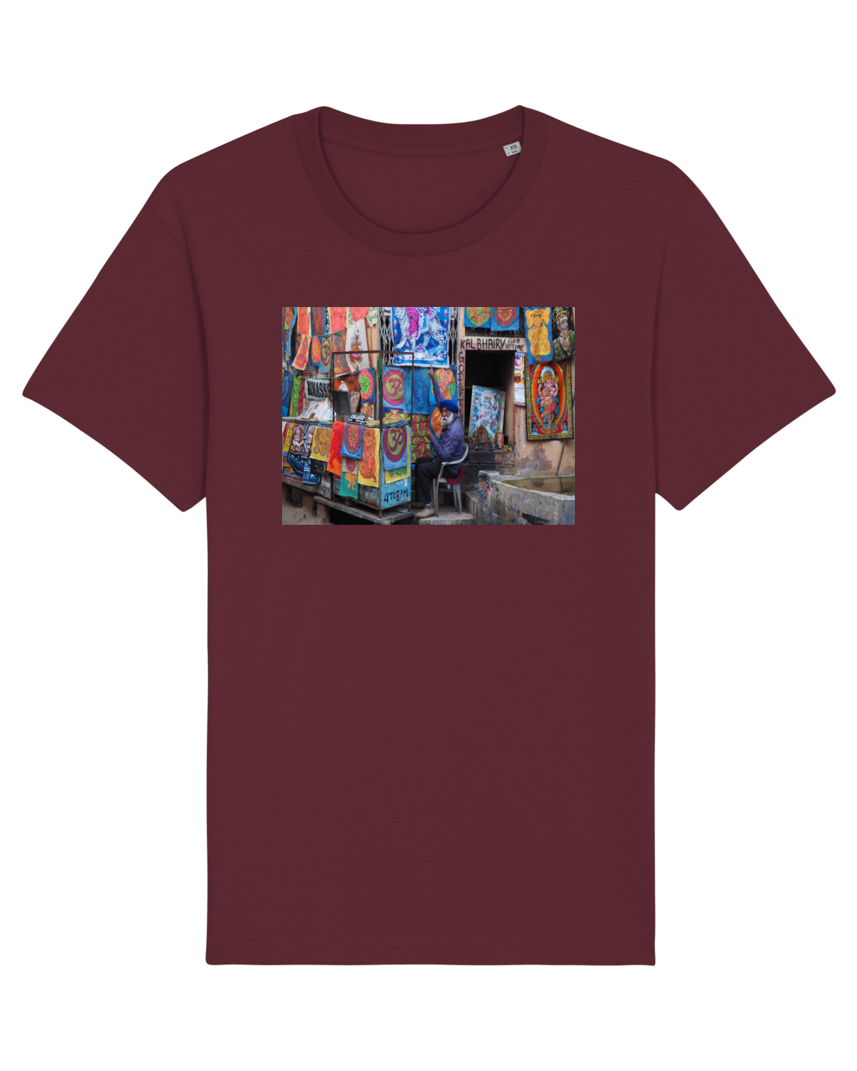 Tricou mânecă scurtă Unisex Rocker Burgundy
