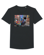 God of Time Design Tricou mânecă scurtă guler larg Bărbat Skater