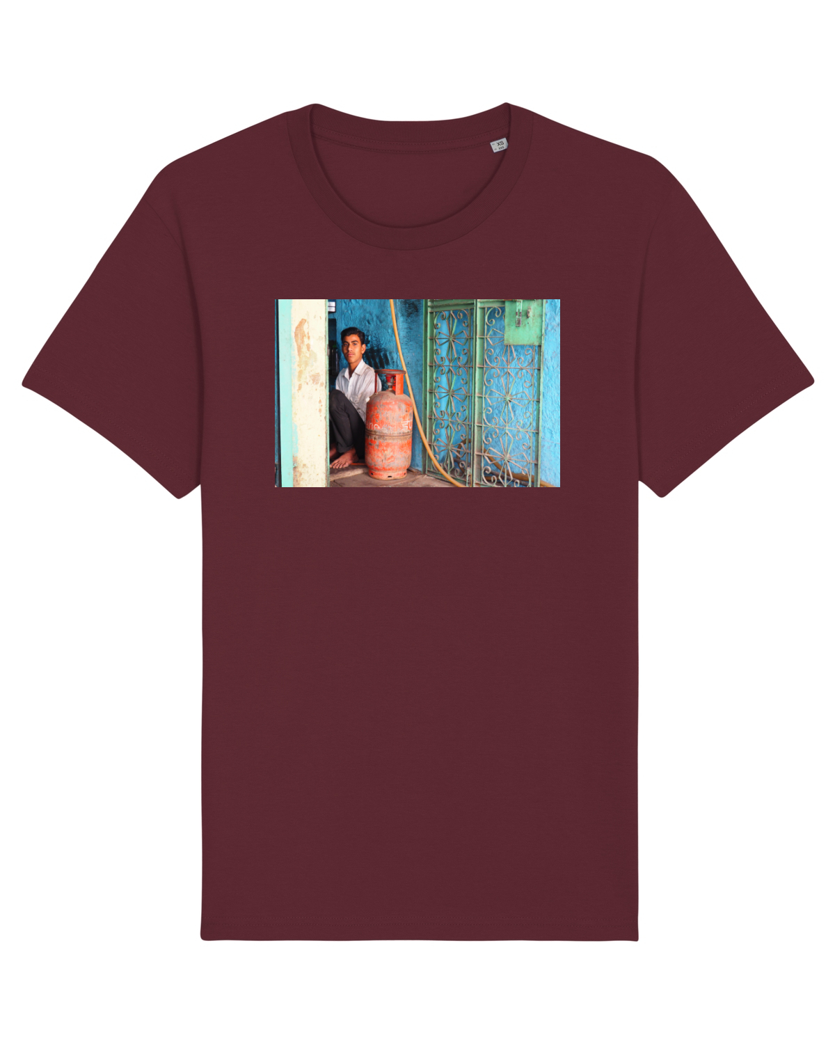 Tricou mânecă scurtă Unisex Rocker Burgundy