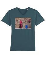 Small Talk Design Tricou mânecă scurtă guler V Bărbat Presenter