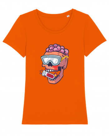 Cercetatorul nebun. Mad Scientist Halloween Bright Orange