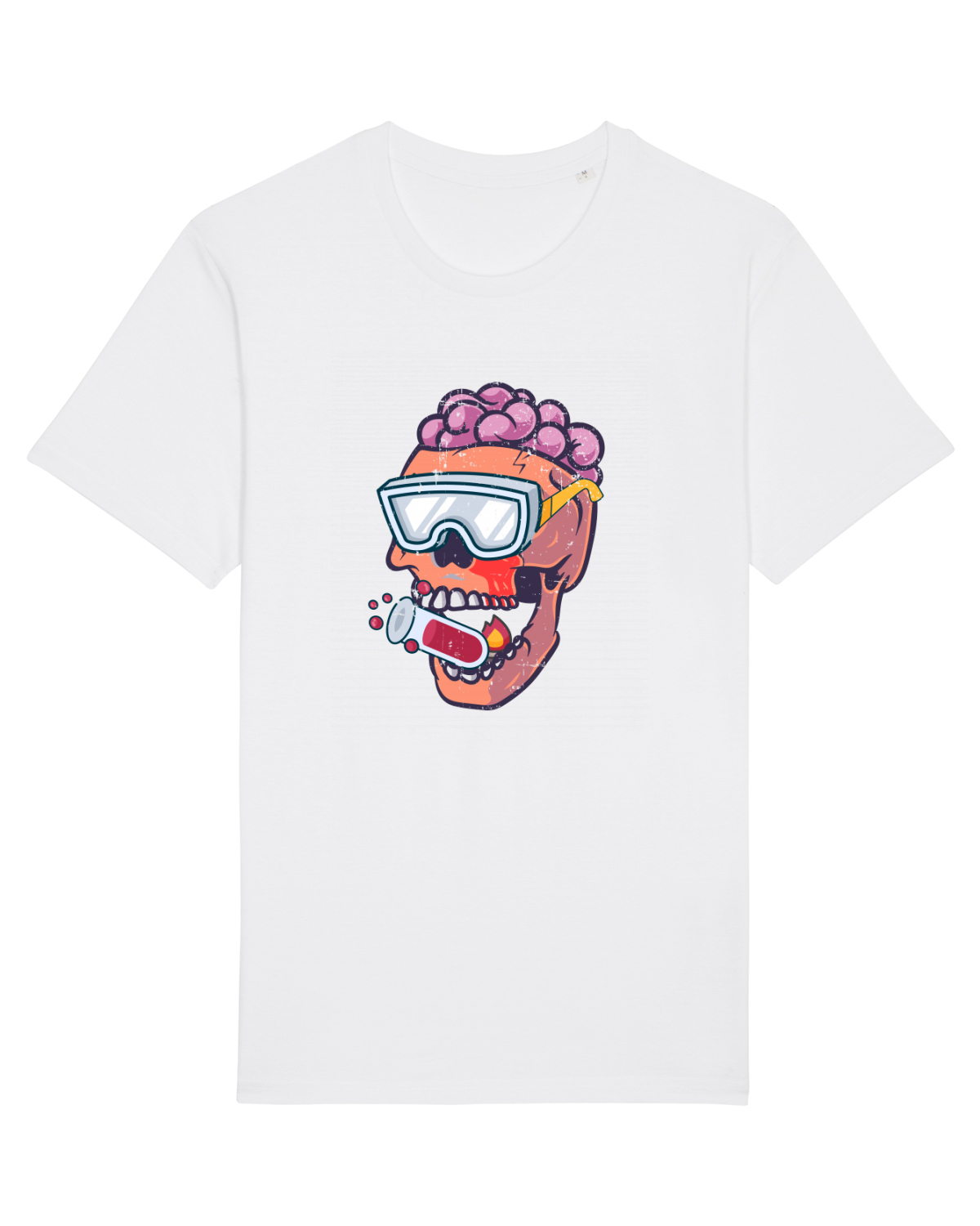 Tricou mânecă scurtă Unisex Rocker White