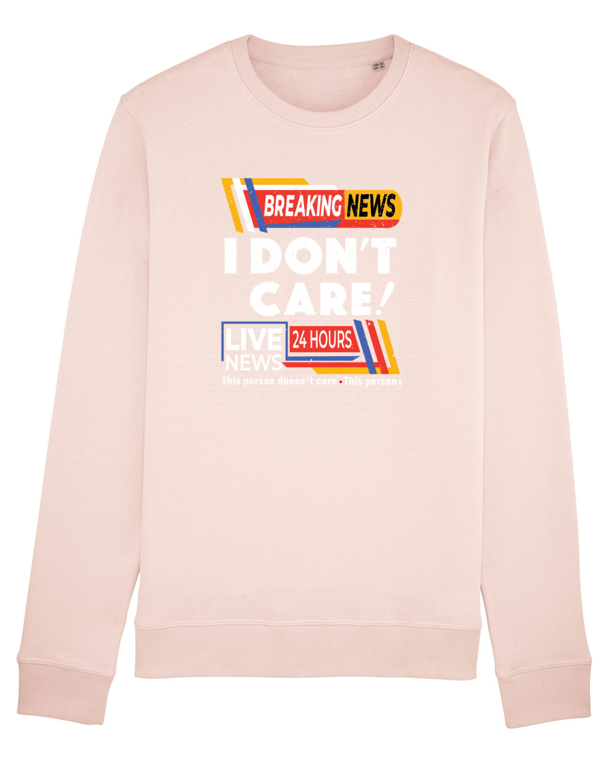 Bluză mânecă lungă Unisex Rise Candy Pink