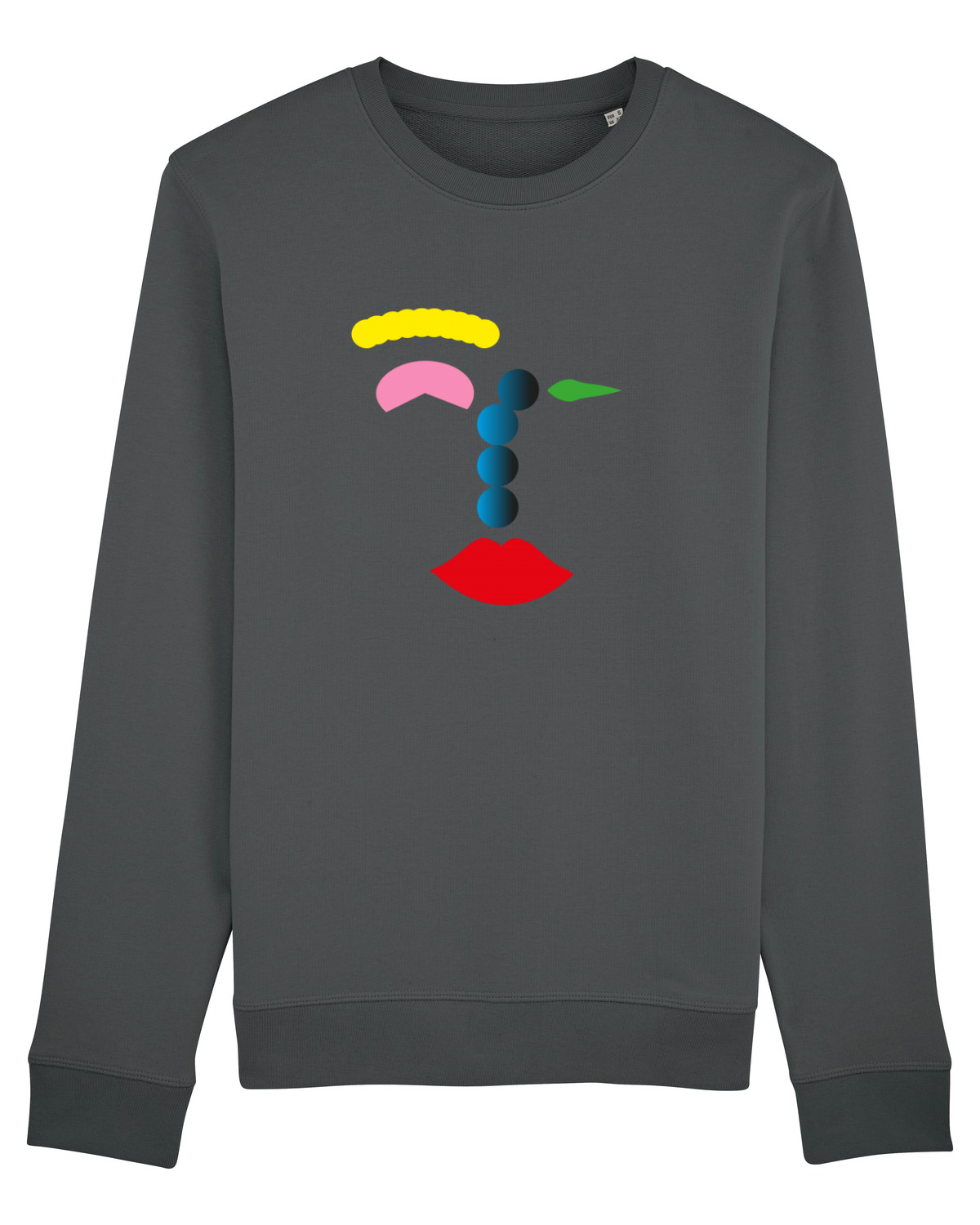 Bluză mânecă lungă Unisex Rise Anthracite