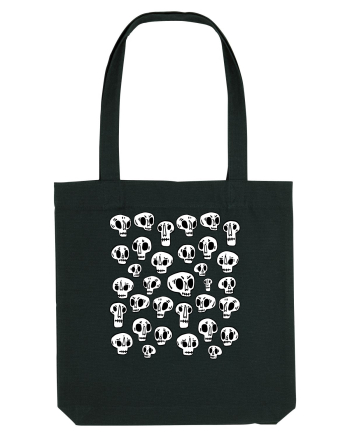 Funny Halloween Skulls Black