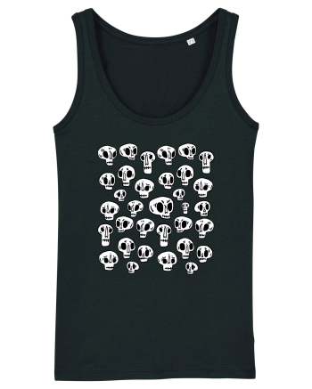 Funny Halloween Skulls Black