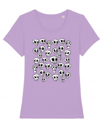 Funny Halloween Skulls Lavender Dawn