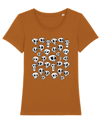 Funny Halloween Skulls Roasted Orange
