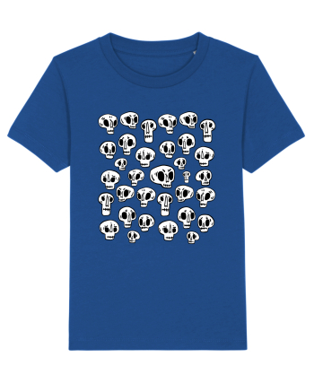 Funny Halloween Skulls Majorelle Blue