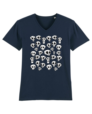 Funny Halloween Skulls French Navy