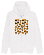 Funny Halloween Skulls Hanorac cu fermoar Unisex Connector