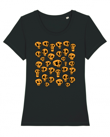 Funny Halloween Skulls Black