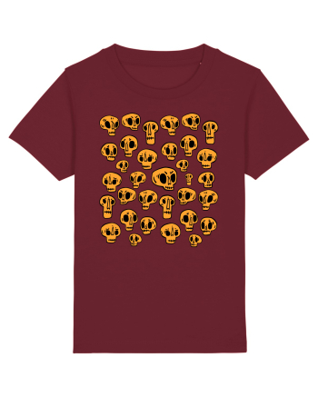 Funny Halloween Skulls Burgundy