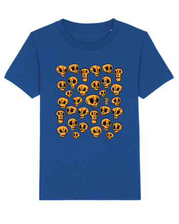 Funny Halloween Skulls Majorelle Blue