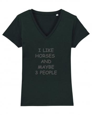 I Like Horses Design Black