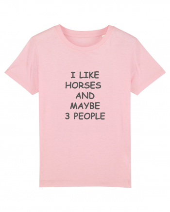 I Like Horses Design Cotton Pink