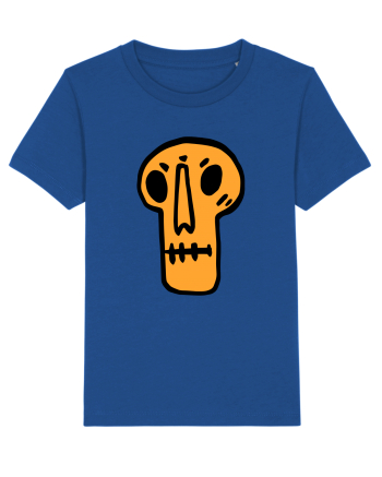 Halloween Orange Funny Skull Majorelle Blue