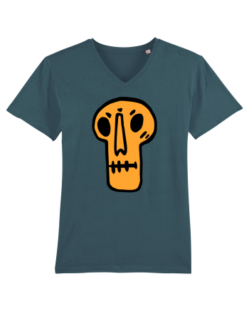 Halloween Orange Funny Skull Stargazer