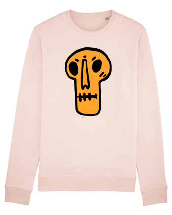 Halloween Orange Funny Skull Candy Pink