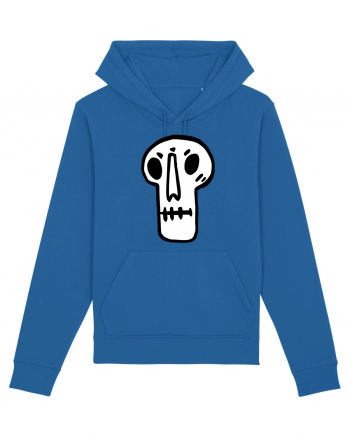 Halloween Orange Funny Skull Royal Blue