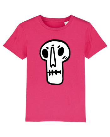 Halloween Orange Funny Skull Raspberry