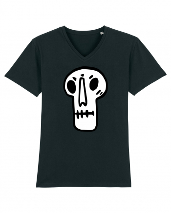 Halloween Orange Funny Skull Black