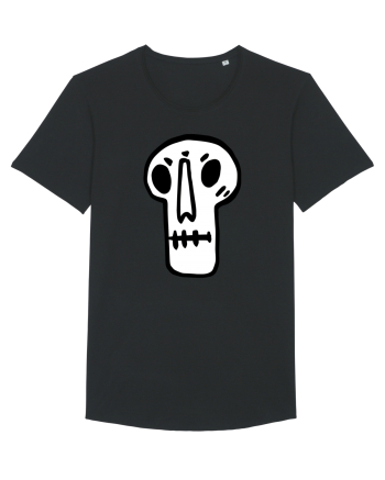 Halloween Orange Funny Skull Black