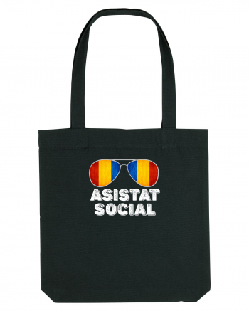 Tricou de Asistat Social- Barbat Black