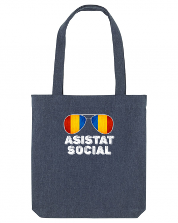 Tricou de Asistat Social- Barbat Midnight Blue