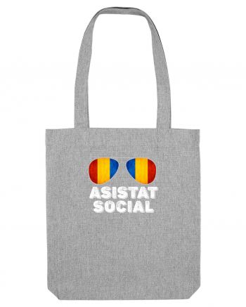 Tricou de Asistat Social- Barbat Heather Grey