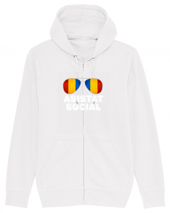 Tricou de Asistat Social- Barbat White