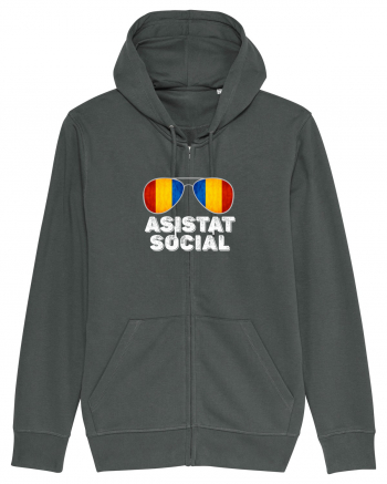 Tricou de Asistat Social- Barbat Anthracite