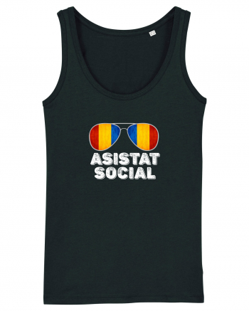 Tricou de Asistat Social- Barbat Black