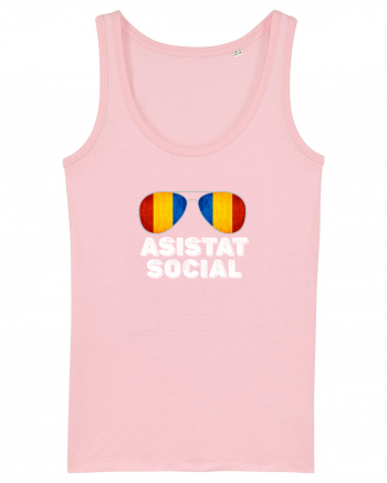 Tricou de Asistat Social- Barbat Cotton Pink