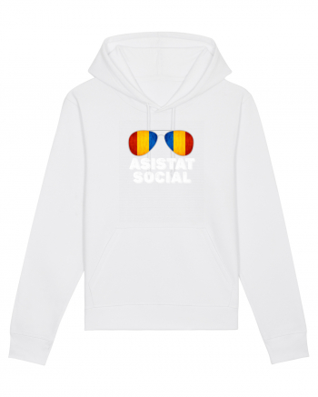 Tricou de Asistat Social- Barbat White