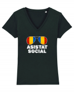 Tricou de Asistat Social- Barbat Tricou mânecă scurtă guler V Damă Evoker