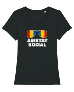 Tricou de Asistat Social- Barbat Tricou mânecă scurtă guler larg fitted Damă Expresser
