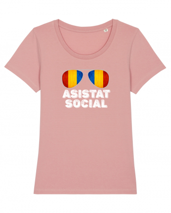 Tricou de Asistat Social- Barbat Canyon Pink