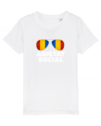 Tricou de Asistat Social- Barbat White