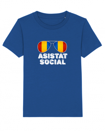 Tricou de Asistat Social- Barbat Majorelle Blue