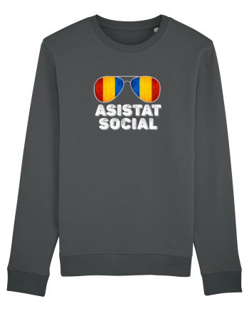 Tricou de Asistat Social- Barbat Anthracite