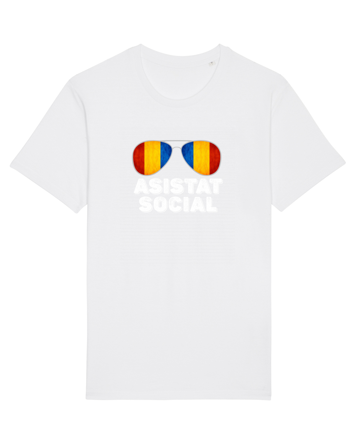Tricou mânecă scurtă Unisex Rocker White