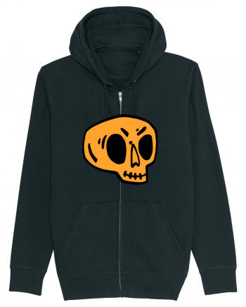 Halloween Orange Funny Skull Black
