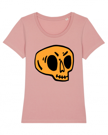 Halloween Orange Funny Skull Canyon Pink