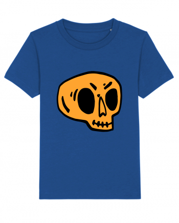 Halloween Orange Funny Skull Majorelle Blue