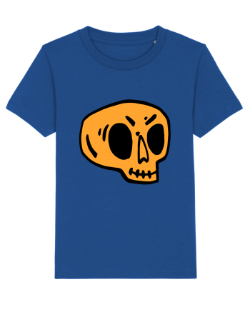 Halloween Orange Funny Skull Majorelle Blue