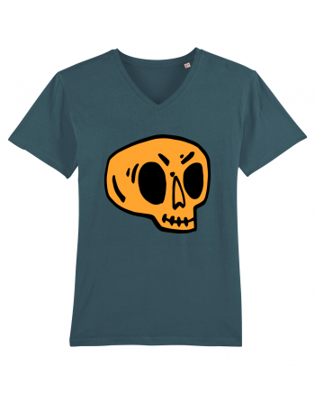 Halloween Orange Funny Skull Stargazer