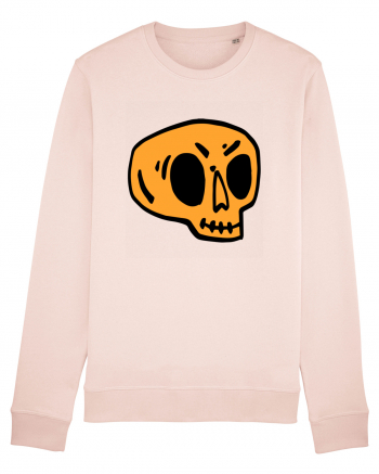 Halloween Orange Funny Skull Candy Pink